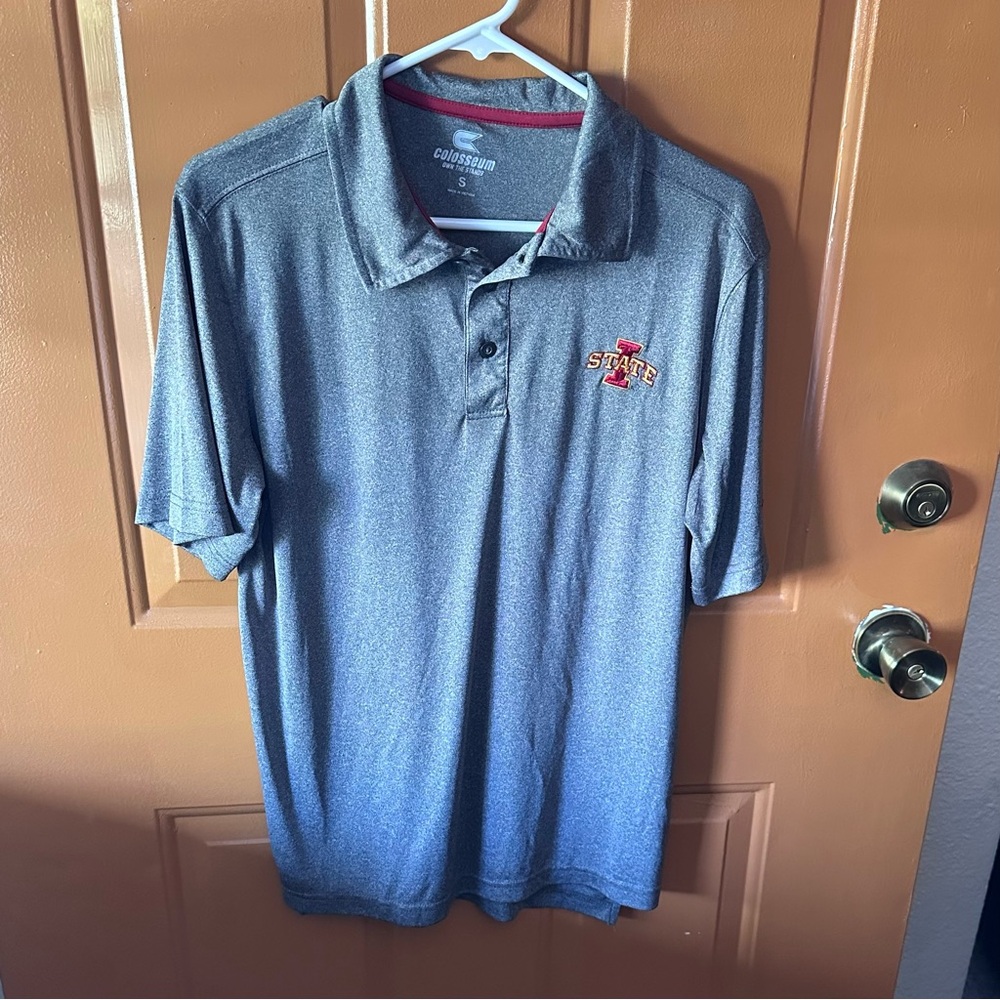 Iowa State Cyclones Colosseum Gray Polo Shirt